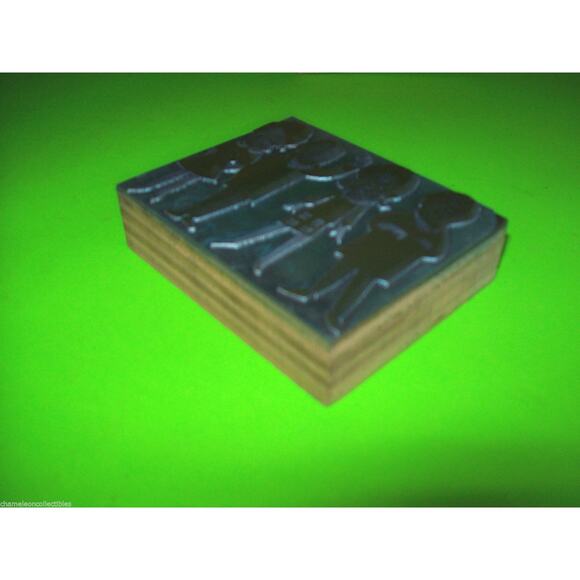 Vintage Metal Wood Printers Stamp Plate Gordens Alley ? Atlantic City New Jersey - Picture 4 of 6